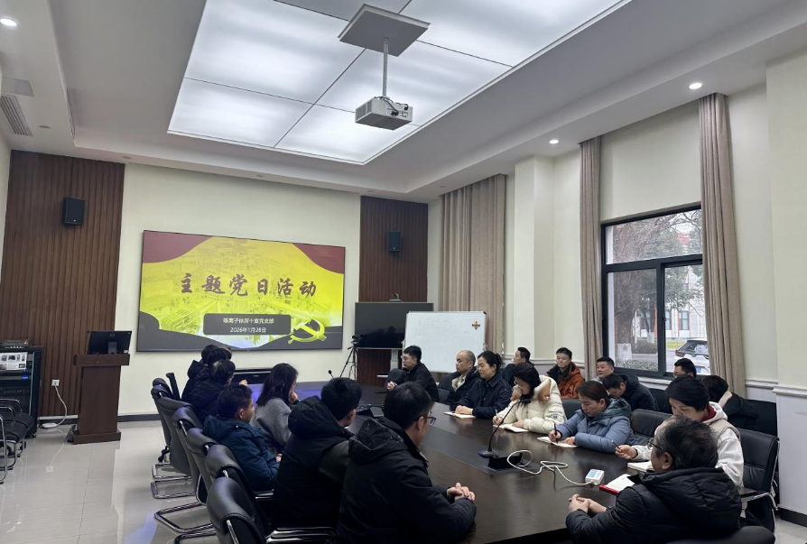 十室党支部开展专题学习活动